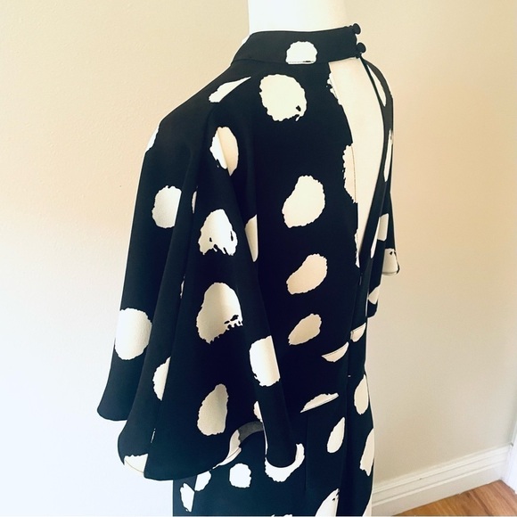 TRUTH & FABLE Keyhole Black & White Maxi Dress – Size M - Picture 9 of 17